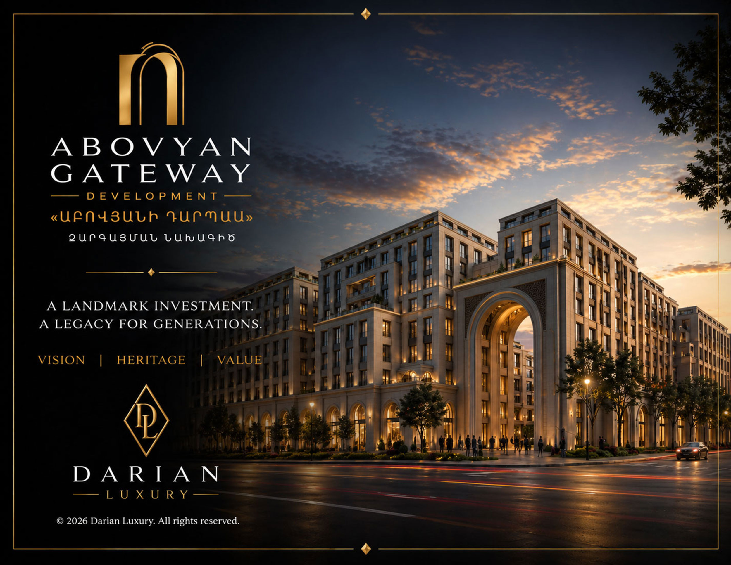 Abovyan Gateway Development | A Darian Luxury Project